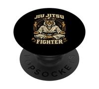 Jiu Jitsu Fighter Tiger arti marziali brasiliane BJJ PopSockets PopGrip Adesivo
