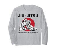 Jiu Jitsu Grappling - Il Terreno è Il Mio Spazio Sicuro - MMA BJJ Maglia a Manica