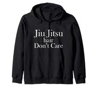 Jiu Jitsu Hair Don't Care Felpa con Cappuccio