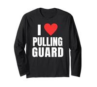 Jiu Jitsu I Love Pulling Guard Funny BJJ Gi No Gi Fighter Maglia a Manica