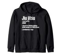Jiu Jitsu Involuntary Yoga Cool Combat BJJ MMA Fighter Gift Felpa con Cappuccio