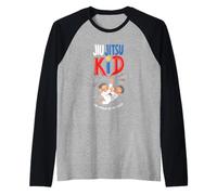 Jiu Jitsu Kid Come Un Ragazzo Normale Ma più Raffreddare Arte Marziale BJJ Maglia con Maniche Raglan