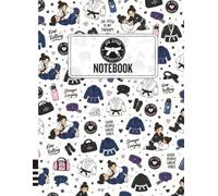Jiu Jitsu Lifestyle Notebook 12: White Belt Collection - Three Stripe, Female Pattern Design, Paperback Notebook