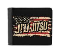 Jiu Jitsu Portafoglio con bandiera degli Stati Uniti, sottile tasca frontale, portafoglio bifold con porta carte di credito per donne e uomini, Stile:, Taglia unica, Per tutte le stagioni