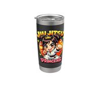 Jiu Jitsu Princess - Ragazza Carina Che Pratica Arti Bicchiere termico in acciaio inox doppia parete