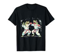Jiu-Jitsu Rana Arti Marziali Acquarello Opera d'arte Judo Rospo Maglietta