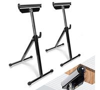 Jiubiaz - 2 cavalletti a rullo, supporto regolabile in altezza, 68 - 108 cm, portata 90 kg, con piedini antiscivolo