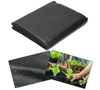 Jiubiaz Tessuto Non Tessuto da Giardino, 1mx10m=10㎡, 100 g/m², permeabile all'Acqua, Pellicola per Erbacce, Resistente agli Strappi e ai Raggi UV