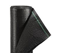 Jiubiaz Tessuto non tessuto per erbacce da giardino, 100 g/m², 200 x 2500 cm, permeabile all'acqua, resistente agli strappi e ai raggi UV, per giardino