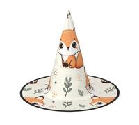 JIUFOTK Cappello da strega di Halloween a forma di kawaii e carina con parte superiore pieghevole, cappello da costume pieghevole per feste e cosplay