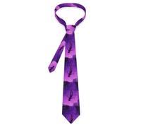 JIUFOTK Falling Into The Real World Classic Ties for Men Trendy Graphic Printing Necktie Wedding Business