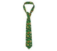 JIUFOTK Mens Silk Ties, Balloons Balloon Bright Green Neckties For Men, Fashion Business Casual Wedding Ties, Unique Gift For Dad, Husband, Groom