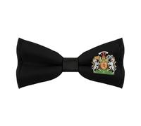 JIUFOTK Papillon con stemma reale del Regno di Scozia per uomo, classici papillon regolabili con clip, abbigliamento formale per lavoro, matrimonio