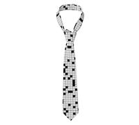JIUFOTK Word Search Puzzle Crossword Men'S Neck Tie Fashion Suit Necktie For Work Party Wedding Business
