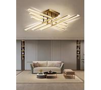 JIUJIUCC Lampada da soffitto a LED dimmerabile Design elegante Linea elegante Colore della lampada e luminosità regolabili Telecomando adatto per soggiorno camera da letto (12 teste)