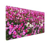 JIUJIUJIU Flower Fields Tappetino per mouse da ufficio (1200x600x2mm) | Base in gomma antiscivolo lavabile in lavatrice per l'uso quotidiano