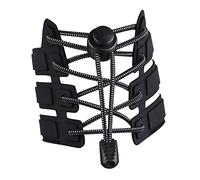 Jiujiutu Lacci delle Scarpe Elastici Autobloccanti Sport e fitness Lacci Scarpe Elastici No Tie Lacci Scarpe Uomini e donne adulti Lacci delle Scarpe Senza Nodi (Black)