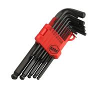 Jiujuda9 Set di 13 chiavi a brugola metriche lunghe da 1,27-10 mm, per chiavi Alan, con estremità sferica, per montaggio di mobili, riparazioni di biciclette, fai da te