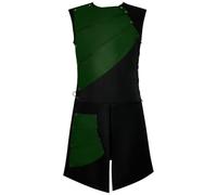 JIULINGHOU Costume da uomo medievale senza maniche in pelle armatura rinascimentale vittoriano cavaliere gilet Halloween