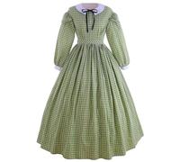 JIULINGHOU Pioneer Dress - Abito da donna della guerra civile, costume da reggenza coloniale della prateria degli anni '60, abito da ballo della guerra civile