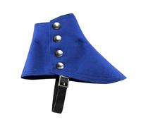 JIULINGHOU Stivali medievali pirata coperture PU camoscio satinato leggings scarpe ghette corte guerriero vichingo uomo scarpe retrò spats