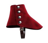 JIULINGHOU Stivali medievali pirata coperture PU camoscio satinato leggings scarpe ghette corte guerriero vichingo uomo scarpe retrò spats