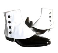 JIULINGHOU Stivali medievali pirata coperture PU camoscio satinato leggings scarpe ghette corte guerriero vichingo uomo scarpe retrò spats