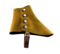 JIULINGHOU Stivali medievali pirata coperture PU camoscio satinato leggings scarpe ghette corte guerriero vichingo uomo scarpe retrò spats