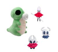 Jiumaocleu 4PCS Hollow Peluche Figura Verde Worm Bambole Hollow Silksong e Hornet-can Modello PP Cotone Throw Cuscino Cuscino Decorazione Ornamenti Regalo 22cm+10cm