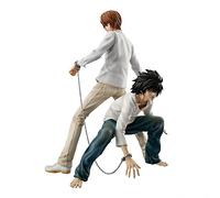 Jiumaocleu Anime Death Note Action Figure Statua - 2 pezzi Figura Yagami e L Figura, Death Note Manga Handmade Collectible Desktop Decorazione Fan Regali di compleanno