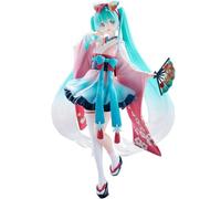 Jiumaocleu Anime Miku Figura Statua 19CM Kimono Modello Anime Girls Miku Action Figure Collezioni Desktop Decorazioni Regali per i fan