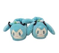 Jiumaocleu Anime Miku Pantofole Cotone Slipper Miku Figura Scarpe Calde Antiscivolo Indoor House Scarpe Memory Foam Pantofole Taglia 35-42, Miku, Taglia unica