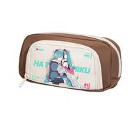 Jiumaocleu Astuccio per penne a tema anime Miku, astuccio per penne Miku, astuccio per cancelleria di grande capacità, astuccio per cancelleria con cerniera, per studenti, Miku 8, 20cm*5cm*10cm, Zaino