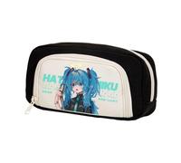 Jiumaocleu Astuccio per penne a tema anime Miku, astuccio per penne Miku, astuccio per cancelleria di grande capacità, astuccio per cancelleria con cerniera, per studenti, Miku 5, 20cm*5cm*10cm, Zaino