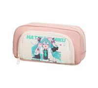 Jiumaocleu Astuccio per penne a tema anime Miku, astuccio per penne Miku, astuccio per cancelleria di grande capacità, astuccio per cancelleria con cerniera, per studenti, Miku 22, 20cm*5cm*10cm