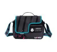 Jiumaocleu Borsa a tracolla Miku con figure di Miku, borsa a tracolla di grande capacità, con anime blu, idea regalo per la stagione scolastica, Tipo 2., 30*22 cm