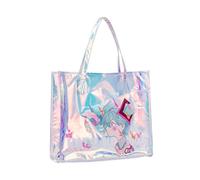 Jiumaocleu Borsa a tracolla trasparente Anime Miku Tote Bag per viaggi e shopping Magic Color PVC trasparente Festival borsa per donne uomini, Tipo 3., 35.5*10*42 cm