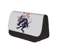 Jiumaocleu Chainsaw Man Pencil Case Anime, astuccio Denji, astuccio portatile, grande capacità, per la scuola, per bambini e adolescenti, Tipo 5, 22x7.5x13cm, Astuccio per matite