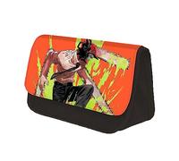 Jiumaocleu Chainsaw Man Pencil Case Anime, astuccio Denji, astuccio portatile, grande capacità, per la scuola, per bambini e adolescenti, Tipo 2., 22x7.5x13cm, Astuccio per matite