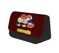 Jiumaocleu Chainsaw Man Pencil Case Anime, astuccio Denji, astuccio portatile, grande capacità, per la scuola, per bambini e adolescenti, Tipo 1, 22x7.5x13cm, Astuccio per matite