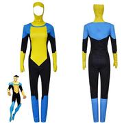 Jiumaocleu Costume Cosplay Invincibile, Mark Grayson Cosplay Tuta Omni-Man Costume Tuta Atom Eve Abiti Anime Gioco di Ruolo Completo Set Completo Abbigliamento