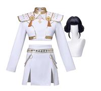 Jiumaocleu Costume cosplay Rumi Mira Outfit Anime Zoey/Mira Cosplay con parrucca, top da donna, gonna, gioco di ruolo, uniforme per spettacoli teatrali, uniforme per Halloween
