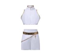 Jiumaocleu Costume cosplay Rumi Mira Outfit Anime Zoey/Mira Cosplay con parrucca, top da donna, gonna, gioco di ruolo, uniforme per spettacoli teatrali, uniforme per Halloween