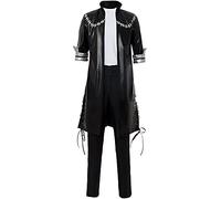 Jiumaocleu - Costume per cosplay di Dabi dell’anime My Hero Academia, giacca in pelle, cappotto da uomo, vestito per Halloween, regalo per appassionati di anime