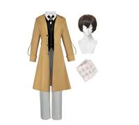 Jiumaocleu Dazai Osamu - Costume da Kunikida Doppo da Dazai Osamu, set completo, per Halloween, Natale, carnevale, feste, per uomo e donna