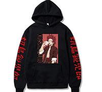 Jiumaocleu Felpa unisex con stampa 3D Anime My Hero Academia Felpa con cappuccio Kirishima Eijiro Felpa con cappuccio Pullover a maniche lunghe Autunno Inverno Taglia XS-4XL, Nero , S