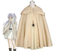 Jiumaocleu Frieren - Set completo per cosplay con parrucca, set completo di accessori per cosplay di Frieren, mantello, vestito e parrucca per cosplay di Frieren, gioco di ruolo anime