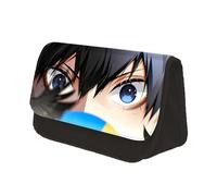 Jiumaocleu Haikyu - Astuccio per matite, con stampa anime, con occhi di ruolo, grande capacità, con cerniera, organizer per studenti, per il rientro a scuola, Tobio Kageyama, 22×7.5×13cm, Astuccio