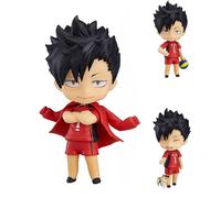 Jiumaocleu Haikyuu!! Figura Kuroo Tetsurou Action Figure, 10 cm Mini Anime Figure Haikyuu Action Figure Statua, Viso e Accessoriess Rimovibile, PVC Handmade Regali da Collezione