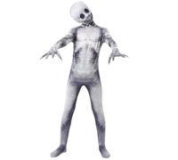 Jiumaocleu Halloween Zombie Skeleton Costume per bambini e adulti, Skeleton Jumpsuit Bodysuits Scary Zombie Uniform Outfit Suit for Carnival Party